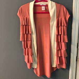 Esley cotton ruffled vest, size S